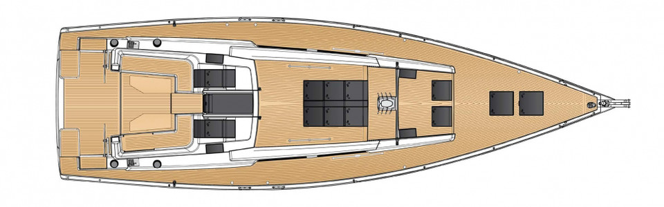 Hanse 588 Exterior Plan