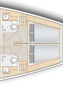 Hanse 588 Lower Deck (Optional 5)