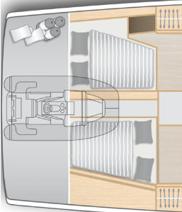 Hanse 588 Lower Deck (Optional)