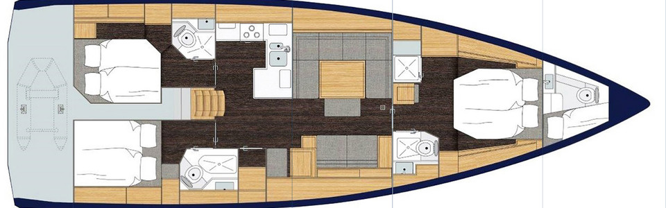 Bavaria C50 Нижняя Палуба (Опционально 10)