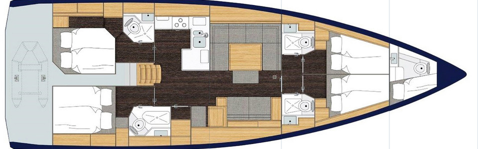 Bavaria C50 Нижняя Палуба (Опционально 7)