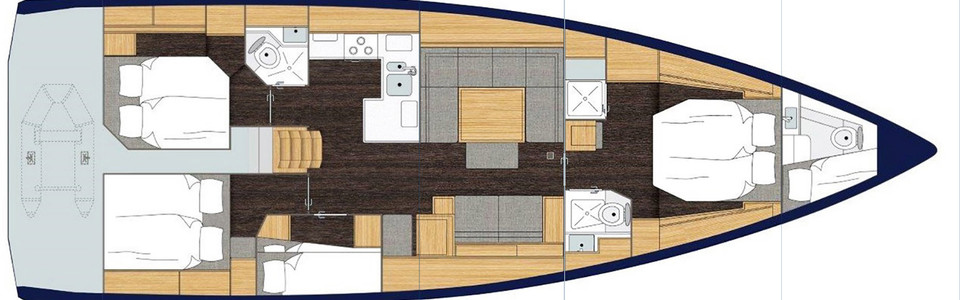 Bavaria C50 Нижняя Палуба (Опционально 9)