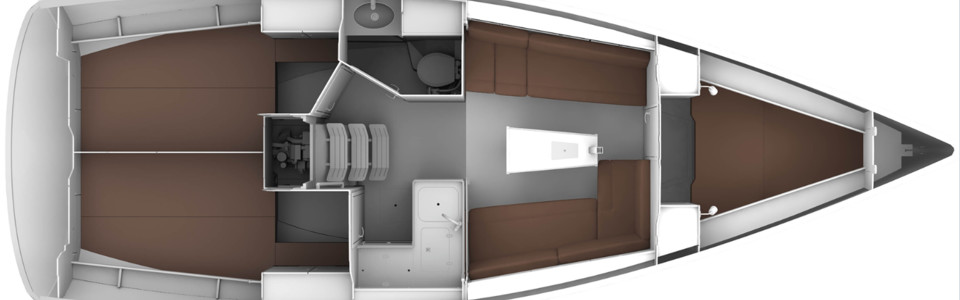 Bavaria CRUISER 34 Lower Deck (Optional)