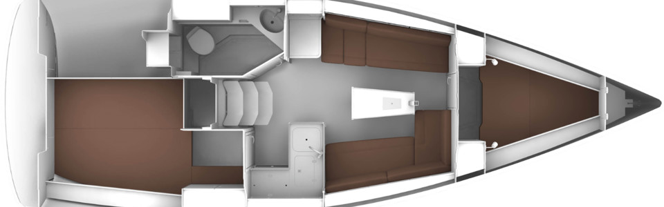 Bavaria CRUISER 34 Lower Deck