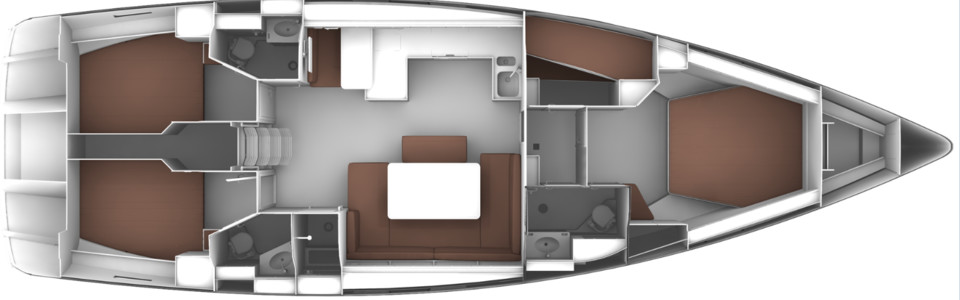 Bavaria CRUISER 51 STYLE Cubierta Inferior (Opcional)