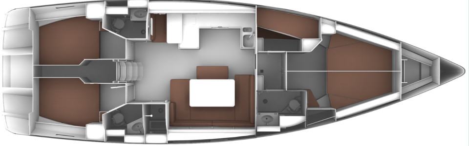 Bavaria CRUISER 51 STYLE Нижняя Палуба