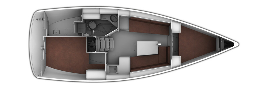 Bavaria Easy 9.7 Pont Inférieur