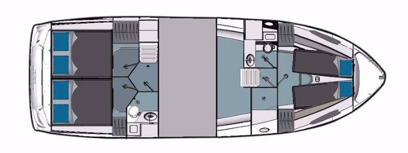 Bavaria E40 Sedan Cubierta Inferior (Opcional)