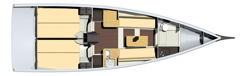 Jeanneau Sun Fast 3600 Pont Inférieur