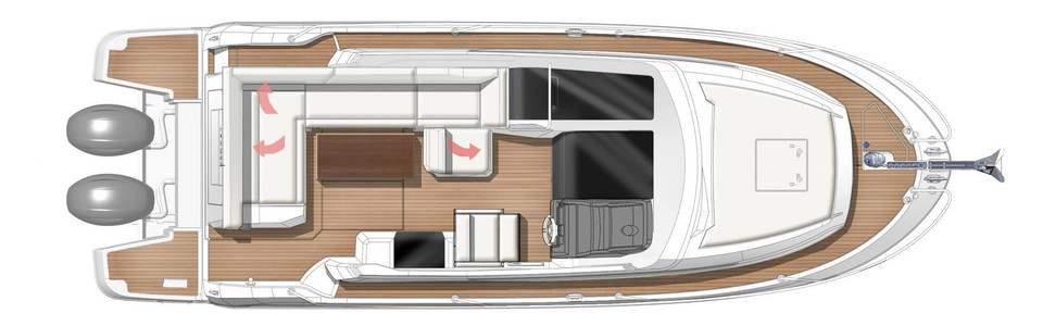 Jeanneau Leader 30 Hauptdeck 2