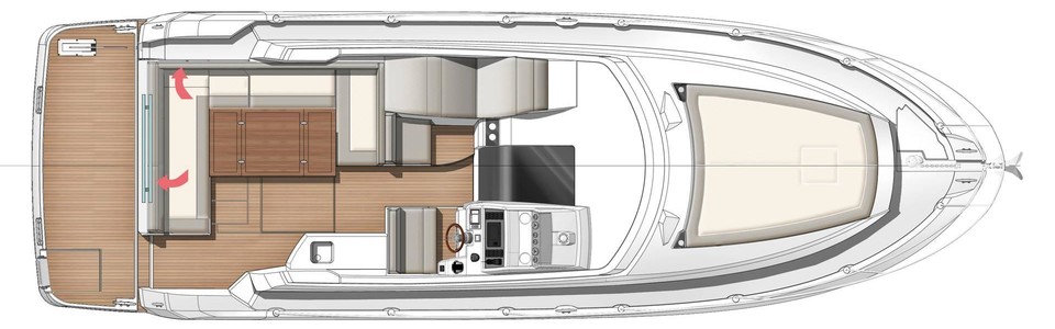 Jeanneau Leader 36 Главная Палуба