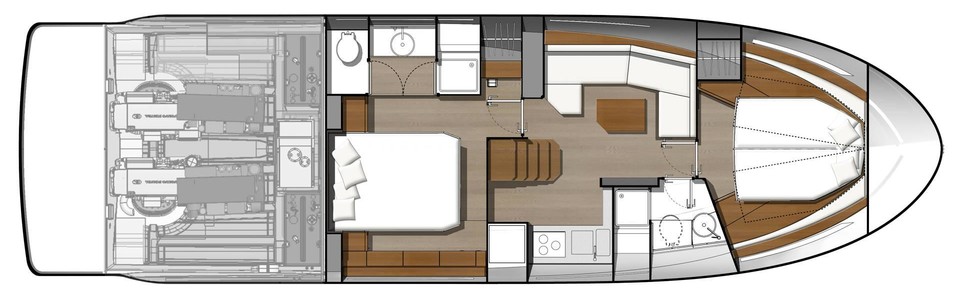 Jeanneau Leader 46 Lower Deck