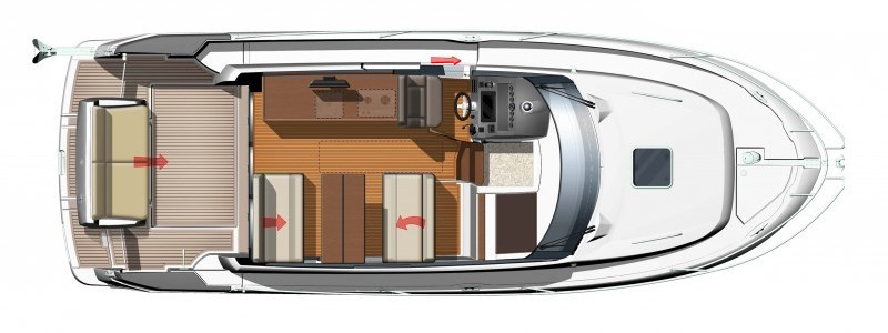 Jeanneau NC 9 Главная Палуба