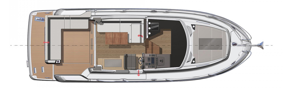 Jeanneau NC 33 Главная Палуба