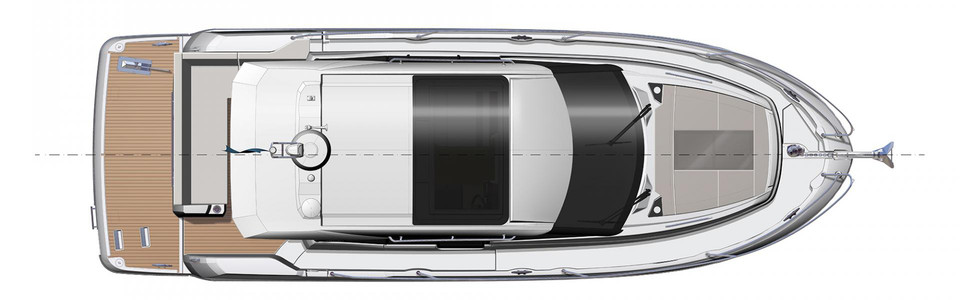 Jeanneau NC 33 Вид Сверху