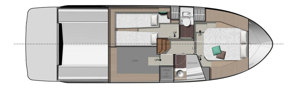 Jeanneau NC 37 Lower Deck
