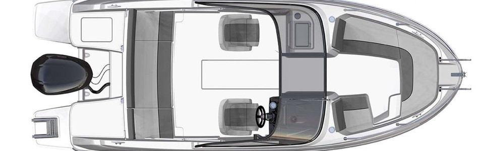 Jeanneau Cap Camarat 6.5 BR Главная Палуба