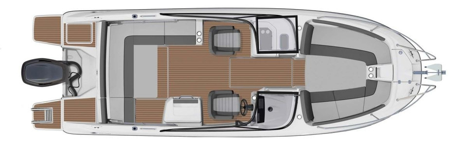 Jeanneau Cap Camarat 7.5 BR Serie 2 Верхняя Палуба 2