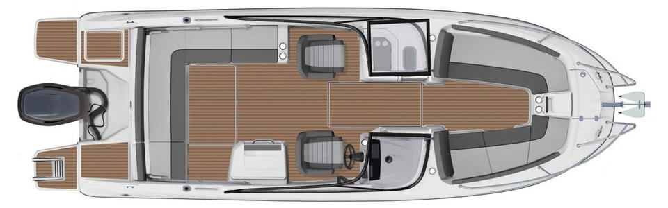 Jeanneau Cap Camarat 7.5 BR Serie 2 Главная Палуба