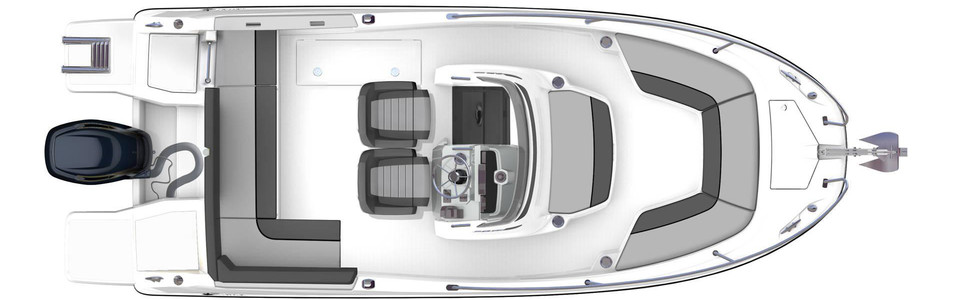 Jeanneau Cap Camarat 6.5 CC Serie 3 Hauptdeck (Optional)