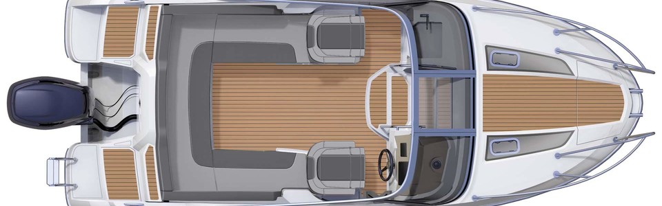 Jeanneau Cap Camarat 6.5 DC Serie 2 Hauptdeck (Optional 3)