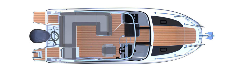 Jeanneau Cap Camarat 7.5 DC Serie 2 Главная Палуба 2