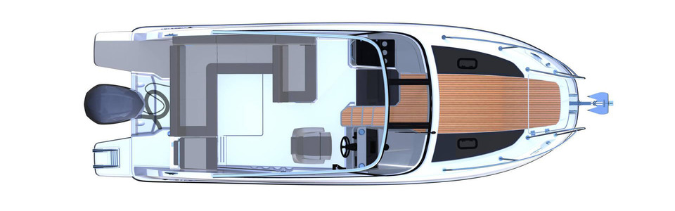 Jeanneau Cap Camarat 7.5 DC Serie 2 Главная Палуба