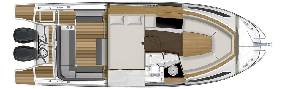 Jeanneau Cap Camarat 9.0 WA Lower Deck