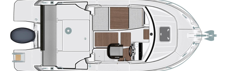 Jeanneau Merry Fisher 605 Главная Палуба