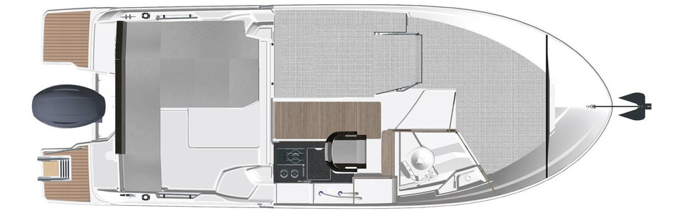 Jeanneau Merry Fisher 695 Pont Inférieur