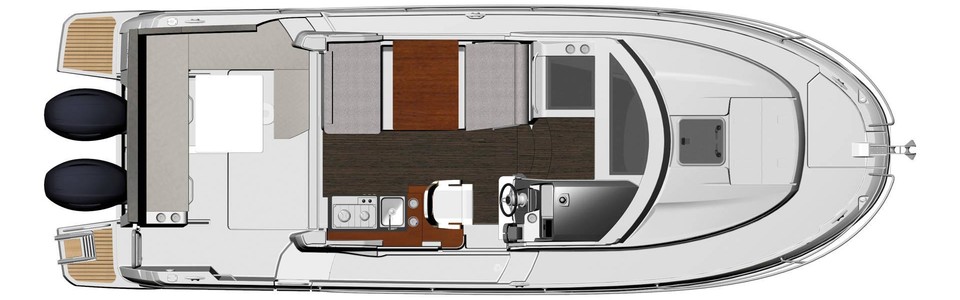 Jeanneau Merry Fisher 895 Hauptdeck