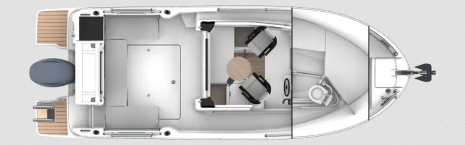 Jeanneau Merry Fisher 695 Marlin Serie 2 Unterdeck 2
