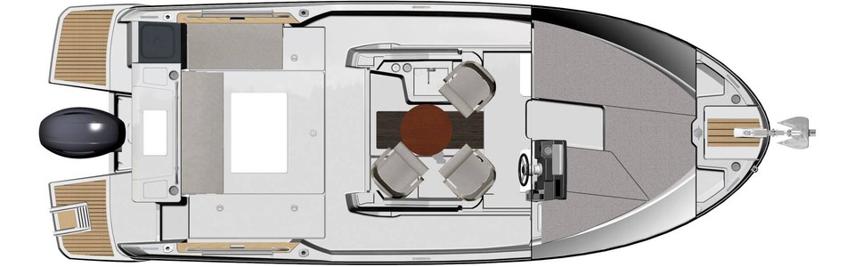 Jeanneau Merry Fisher 795 Marlin Lower Deck (Optional)