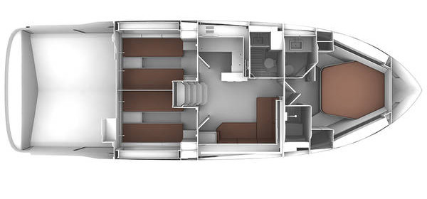 Bavaria S45 OPEN Lower Deck (Optional)