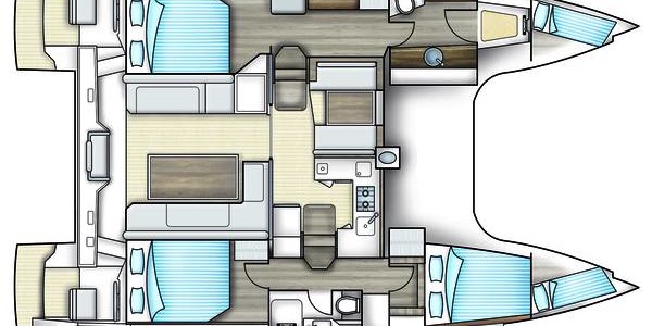 Bavaria Nautitech 40 Open Cubierta Inferior