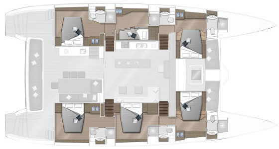 Lagoon 630 MY Pont Inférieur (Option 2)