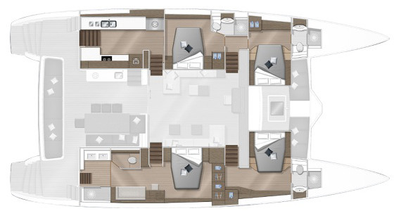 Lagoon 630 MY Lower Deck