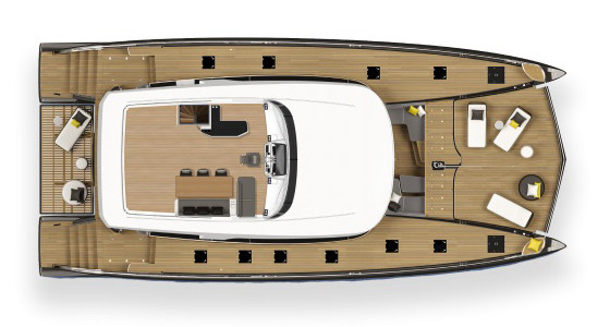 Lagoon SEVENTY 8 Flybridge Deck (Optional 2)