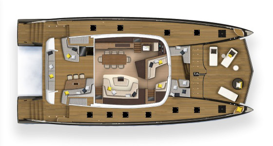 Lagoon SEVENTY 8 Main Deck