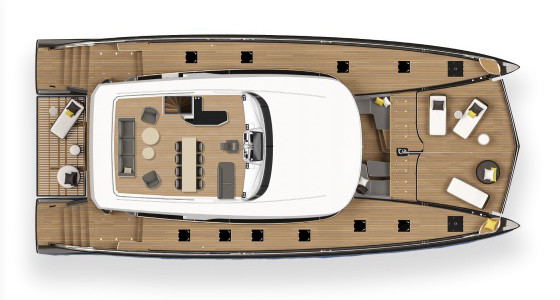 Lagoon SEVENTY 8 Flybridge Deck