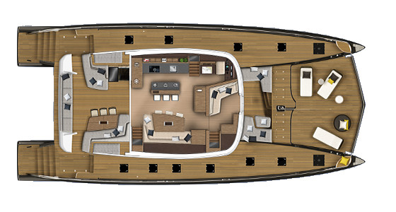 Lagoon SEVENTY 8 Main Deck (Optional)
