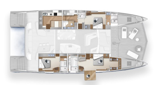 Lagoon SEVENTY 8 Lower Deck