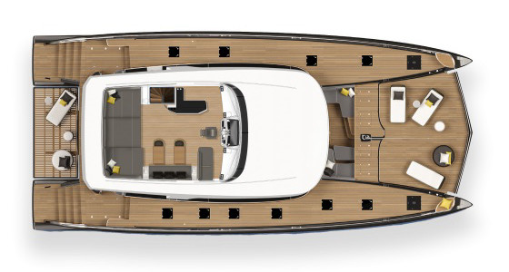 Lagoon SEVENTY 8 Flybridge Deck (Optional)