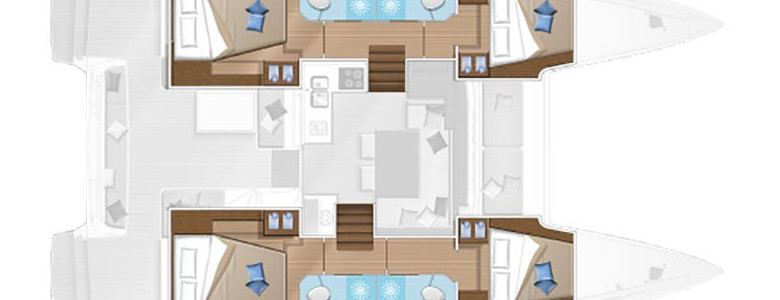 Lagoon 40 Lower Deck (Optional)