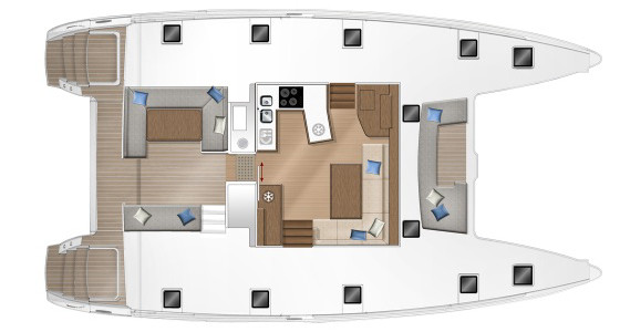 Lagoon 450 S Главная Палуба