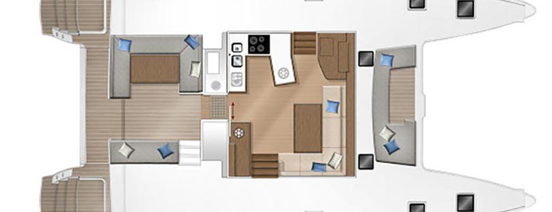 Lagoon 450 F Cubierta Principal