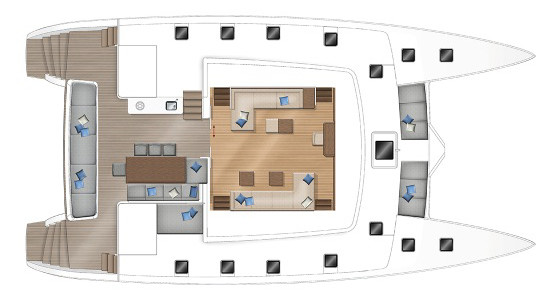 Lagoon 620 Cubierta Principal (Opcional)