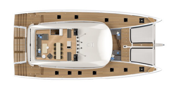 Lagoon SEVENTY 7 Flybridge Deck (Optional 2)