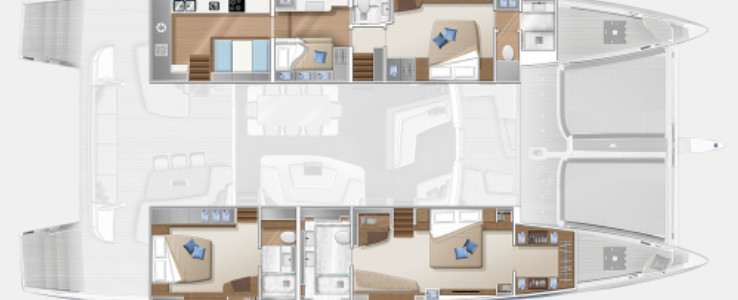 Lagoon SEVENTY 7 Lower Deck