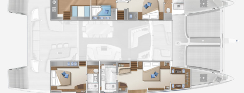 Lagoon SEVENTY 7 Lower Deck (Optional 7)